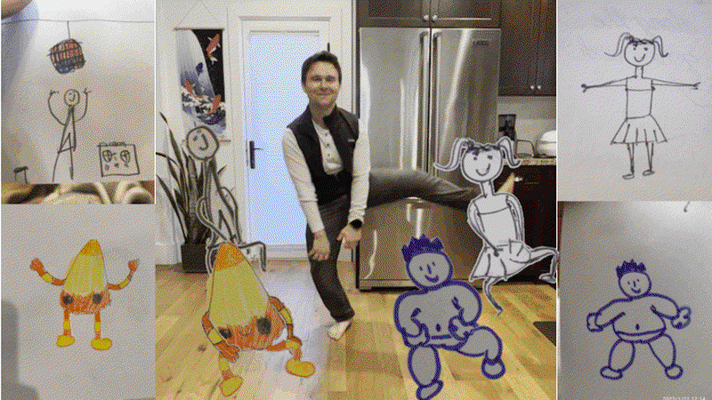 A Method for Automatically Animating Children’s Drawings of the Human Figure