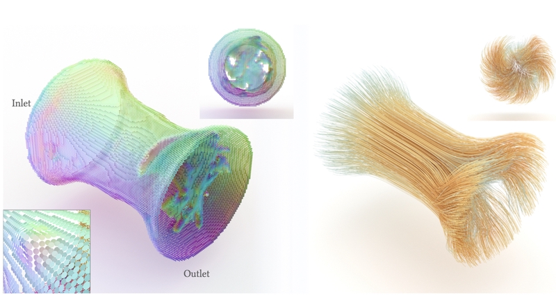 Fluidic Topology Optimization with an Anisotropic Mixture Model